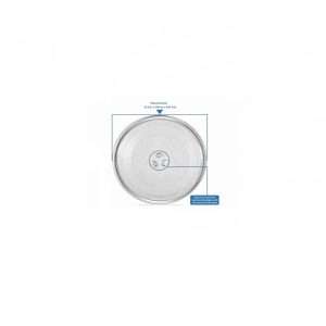 Compatible Russell Hobbs Microwave Glass Turntable Plate 245mm | 3 Central Fixings - Image 2