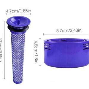 Compatible Dyson V7 V8 SV10 Post & Pre Motor HEPA Filter Kit | 965661-01 / 967478-01 - Image 6