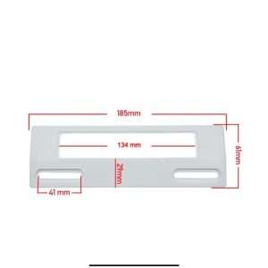 Universal Refrigerator Door Handle 4312 | 185×61mm White Replacement - Image 1