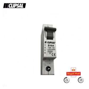 Genuine Clipsal Type B 16A Single Pole MCB Circuit Breaker TSB-116 | B16A 230/400V