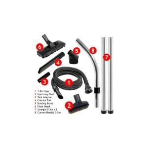 Compatible Numatic Henry/Hetty/George 1.8m Vacuum Hose & Tool Kit - Image 2