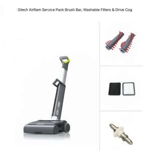 Compatible Gtech AirRam AR01 AR02 Brush Bar Drive Cog Washable Filters Kit - Image 1