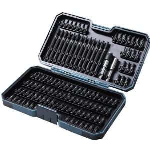 Erbauer 113 Piece 1/4" Hex Shank Mixed Impact Screwdriver Bit & Holder Set 1480V - Image 1