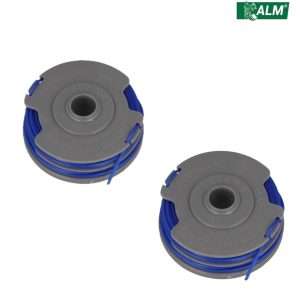 Genuine ALM Greenworks Double Auto-Feed Grass Trimmer Spool and Line Pack of 2 FL289 1.5mm 2x5m - Image 1